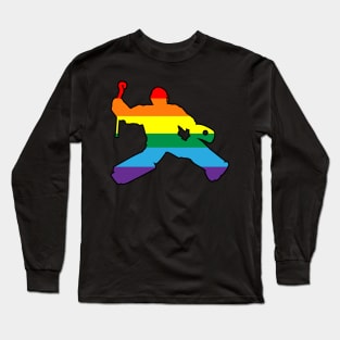 Field Hockey Goalie: Gay Pride Long Sleeve T-Shirt